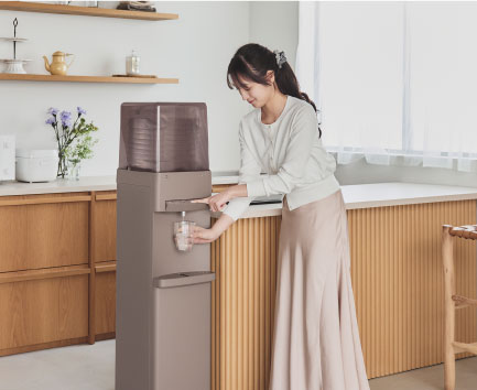 自然な体制で操作がしやすい